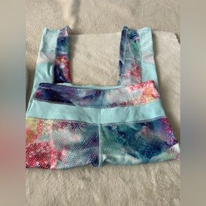 NWOT RBX colorful workout pants with mesh inserts